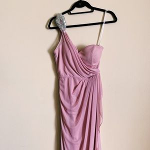 Light pink maxi, perfect for a wedding or prom